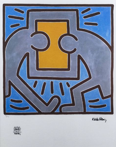 KEITH HARING Reading (USA) 1958 1990 New York (USA) : Senza titolo  - Asta Grafica - Associazione Nazionale - Case d'Asta italiane