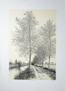 AGOSTINO ZALIANI Pavia 1932 - Sentiero d'estate