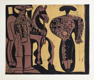 PICASSO PABLO (D'aprs) E 1881 - 1973 F - Torero e picador
