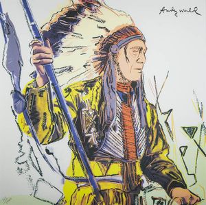 ANDY WARHOL Pittsburgh (USA) 1927 - 1987 New York (USA) - War bonnet indian