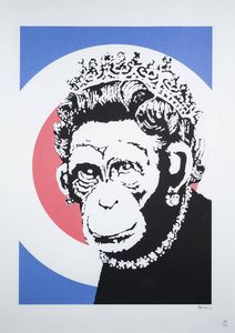 BANSKY Bristol (Inghilterra) 1974 - Monkey queen
