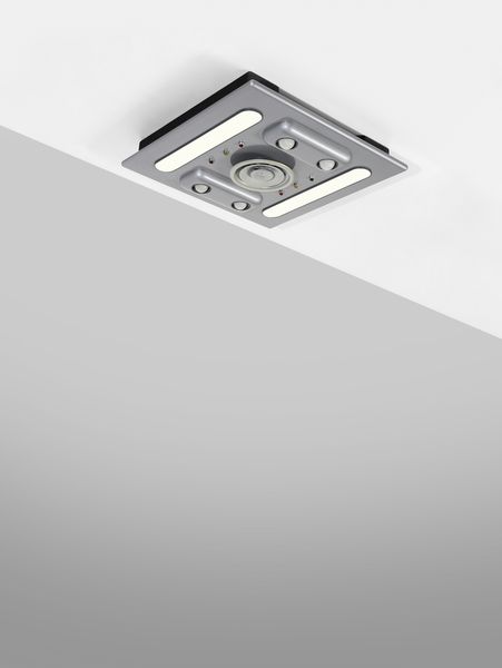 SOTTSASS ASSOCIATI (ETTORE SOTTSASS, ALDO CIBIC, MICHELE DE LUCCHI E ANITA BIANCHETTI) : Grande plafoniera  - Asta Asta 427 | DESIGN E ARTI DECORATIVE DEL NOVECENTO Tradizionale - Associazione Nazionale - Case d'Asta italiane