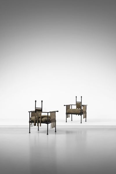 FALLANI ROBERTO  (n. 1937) : Coppia di poltrone-scultura  - Asta Asta 427 | DESIGN E ARTI DECORATIVE DEL NOVECENTO Tradizionale - Associazione Nazionale - Case d'Asta italiane