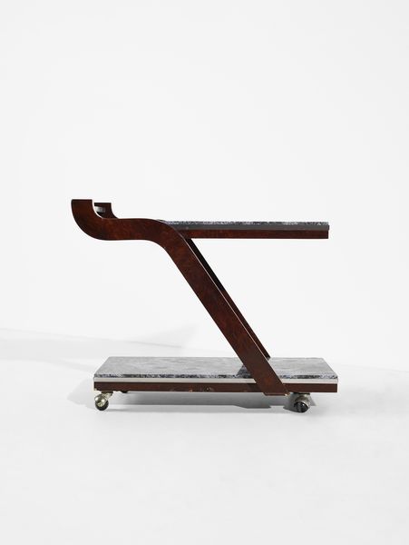 DILDAY HOWARD (1913 - 1993) : attribuito. Carrello a due ripiani  - Asta Asta 427 | DESIGN E ARTI DECORATIVE DEL NOVECENTO Tradizionale - Associazione Nazionale - Case d'Asta italiane