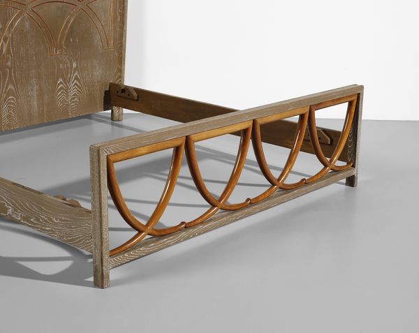 PECORINI GUGLIELMO : Letto matrimoniale  - Asta Asta 427 | DESIGN E ARTI DECORATIVE DEL NOVECENTO Tradizionale - Associazione Nazionale - Case d'Asta italiane