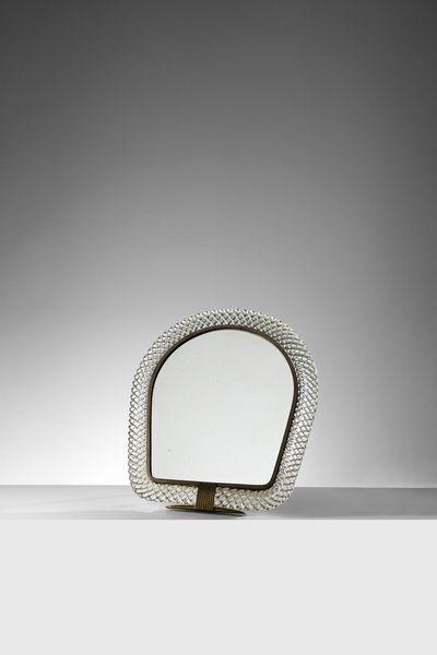 SCARPA CARLO (1906 - 1978) : Specchio da tavolo per Venini  - Asta Asta 427 | DESIGN E ARTI DECORATIVE DEL NOVECENTO Tradizionale - Associazione Nazionale - Case d'Asta italiane