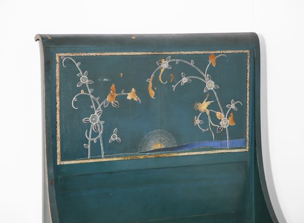 TRUCCO MANLIO (1884 - 1974) : Camera composta da armadio, due sedie, una cassettiera con specchio e un letto  - Asta Asta 427 | DESIGN E ARTI DECORATIVE DEL NOVECENTO Tradizionale - Associazione Nazionale - Case d'Asta italiane