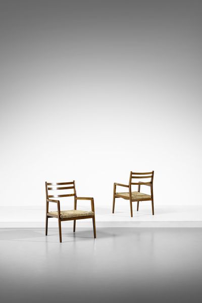 PONTI GIO (1891 - 1979) : Coppia di poltroncine  - Asta Asta 427 | DESIGN E ARTI DECORATIVE DEL NOVECENTO Tradizionale - Associazione Nazionale - Case d'Asta italiane