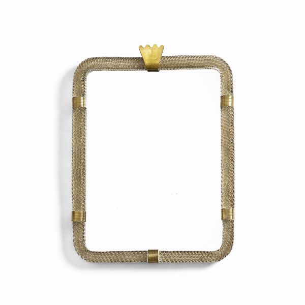 SCARPA CARLO (1906 - 1978) : Importante specchiera per Venini  - Asta Asta 427 | DESIGN E ARTI DECORATIVE DEL NOVECENTO Tradizionale - Associazione Nazionale - Case d'Asta italiane