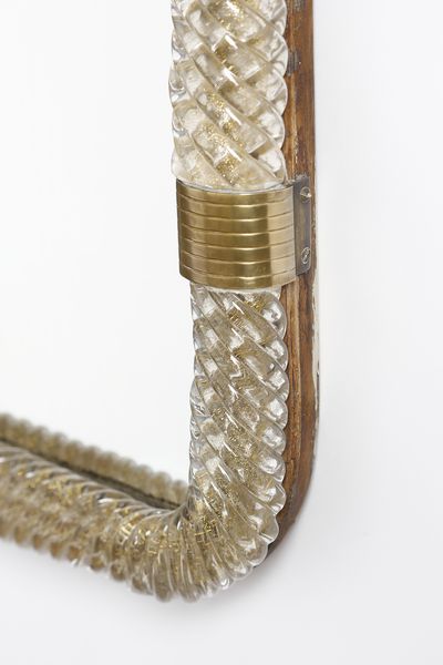 SCARPA CARLO (1906 - 1978) : Importante specchiera per Venini  - Asta Asta 427 | DESIGN E ARTI DECORATIVE DEL NOVECENTO Tradizionale - Associazione Nazionale - Case d'Asta italiane