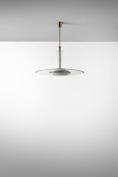 PONTI GIO (1891 - 1979) : Lampada a sospensione per Fontana Arte  - Asta Asta 427 | DESIGN E ARTI DECORATIVE DEL NOVECENTO Tradizionale - Associazione Nazionale - Case d'Asta italiane