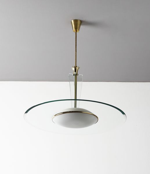 PONTI GIO (1891 - 1979) : Lampada a sospensione per Fontana Arte  - Asta Asta 427 | DESIGN E ARTI DECORATIVE DEL NOVECENTO Tradizionale - Associazione Nazionale - Case d'Asta italiane