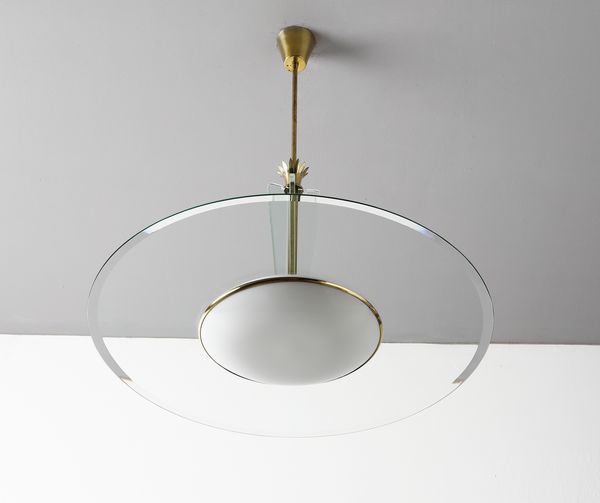 PONTI GIO (1891 - 1979) : Lampada a sospensione per Fontana Arte  - Asta Asta 427 | DESIGN E ARTI DECORATIVE DEL NOVECENTO Tradizionale - Associazione Nazionale - Case d'Asta italiane