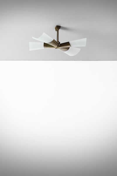 INGRAND MAX (1908 - 1969) : Lampada a sospensione per Fontana Arte  - Asta Asta 427 | DESIGN E ARTI DECORATIVE DEL NOVECENTO Tradizionale - Associazione Nazionale - Case d'Asta italiane