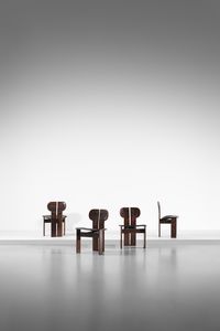 SCARPA AFRA (1937-2011) & TOBIA (n. 1935) - Quattro sedie mod. Africa della serie Artona per Maxalto