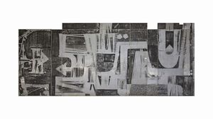 GRUPPO NP2 - NERONE PATUZZI - Rivestimento site specific per l'atrio di casa Fiorio, Genova