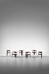 SCARPA AFRA (1937-2011) & TOBIA (n. 1935) - Sei sedie Pigreco per Gavina