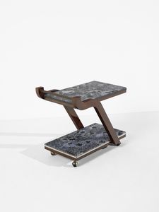 DILDAY HOWARD (1913 - 1993) : attribuito. Carrello a due ripiani  - Asta Asta 427 | DESIGN E ARTI DECORATIVE DEL NOVECENTO Tradizionale - Associazione Nazionale - Case d'Asta italiane