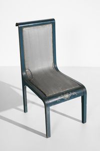 TRUCCO MANLIO (1884 - 1974) : Camera composta da armadio, due sedie, una cassettiera con specchio e un letto  - Asta Asta 427 | DESIGN E ARTI DECORATIVE DEL NOVECENTO Tradizionale - Associazione Nazionale - Case d'Asta italiane