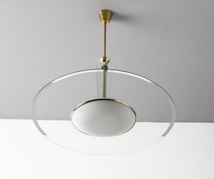 PONTI GIO (1891 - 1979) : Lampada a sospensione per Fontana Arte  - Asta Asta 427 | DESIGN E ARTI DECORATIVE DEL NOVECENTO Tradizionale - Associazione Nazionale - Case d'Asta italiane