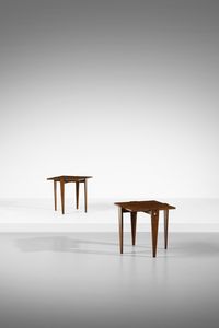 ANGELO OSTUNI & RENATO FORTI - Due tavolini impilabili mod. Modular edizione Pietro Sala per Frangi