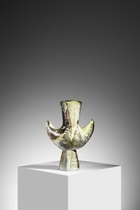GUIDI NEDDA (1927 - 2015) - Vaso scultoreo con decori informali, Roma