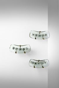 INGRAND MAX (1908 - 1969) - Tre lampade da parete mod. 1598 produzione Fontana Arte