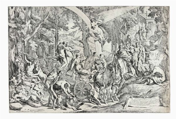 PIETRO TESTA : Il trionfo della Pittura sul Parnaso.  - Asta Arte Antica, Moderna e Contemporanea [Parte I] - Associazione Nazionale - Case d'Asta italiane