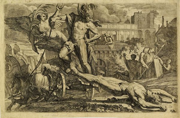 PIETRO TESTA : Achille trascina il corpo di Ettore.  - Asta Arte Antica, Moderna e Contemporanea [Parte I] - Associazione Nazionale - Case d'Asta italiane