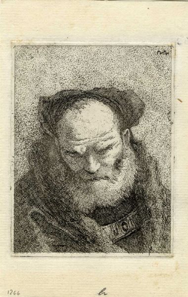 GIANDOMENICO TIEPOLO : Vecchio barbuto.  - Asta Arte Antica, Moderna e Contemporanea [Parte I] - Associazione Nazionale - Case d'Asta italiane