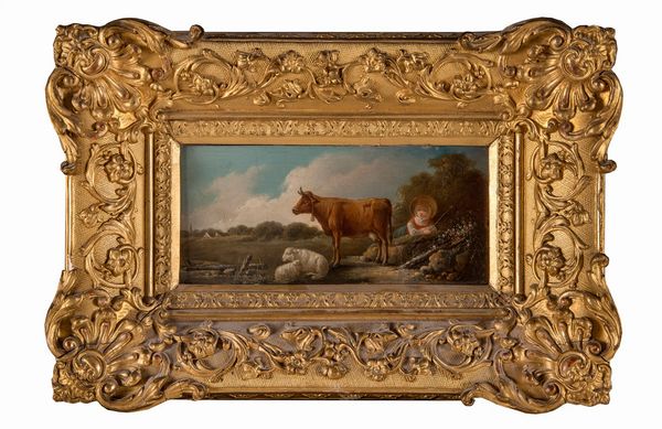 Pastorella con mucca e pecore.  - Asta Arte Antica, Moderna e Contemporanea [Parte I] - Associazione Nazionale - Case d'Asta italiane