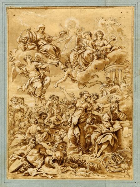 Poeta incoronato dalla Fama.  - Asta Arte Antica, Moderna e Contemporanea [Parte I] - Associazione Nazionale - Case d'Asta italiane