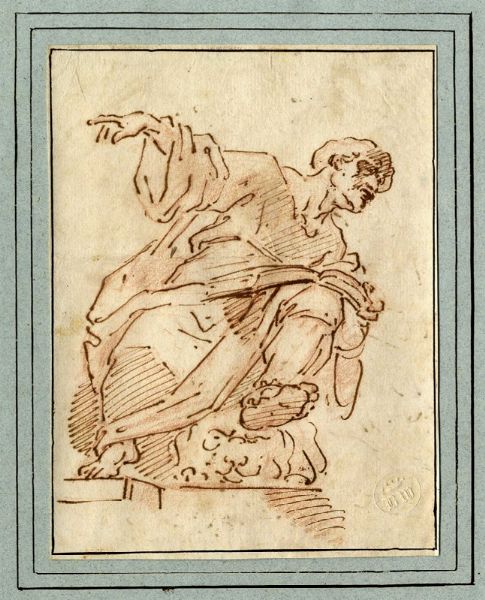 Studio per San Marco evangelista.  - Asta Arte Antica, Moderna e Contemporanea [Parte I] - Associazione Nazionale - Case d'Asta italiane