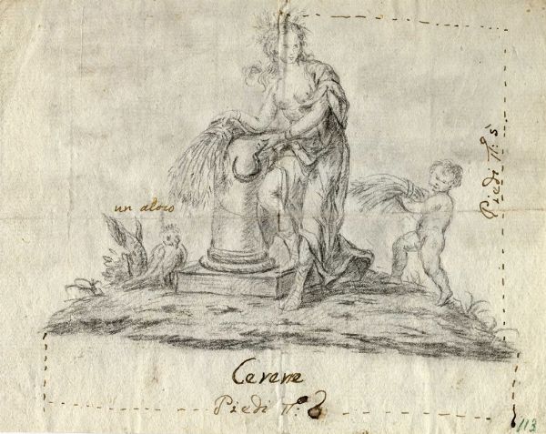 Tre disegni con divinit mitologiche.  - Asta Arte Antica, Moderna e Contemporanea [Parte I] - Associazione Nazionale - Case d'Asta italiane