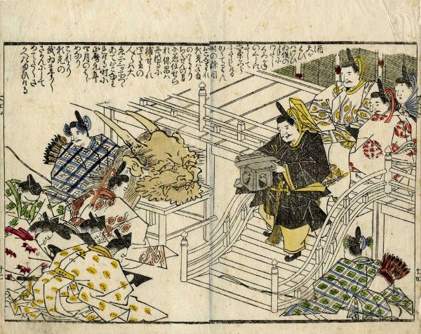 HISHIKAWA MORONOBU : Tre tavole da La storia di Shutendoji.  - Asta Arte Antica, Moderna e Contemporanea [Parte I] - Associazione Nazionale - Case d'Asta italiane