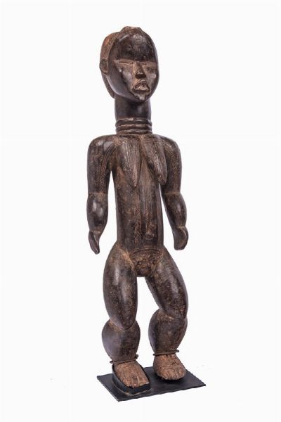 Scultura di donna Akan.  - Asta Arte Antica, Moderna e Contemporanea [Parte I] - Associazione Nazionale - Case d'Asta italiane