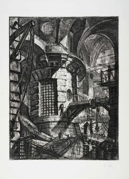 GIOVANNI BATTISTA PIRANESI : La torre rotonda.  - Asta Arte Antica, Moderna e Contemporanea [Parte I] - Associazione Nazionale - Case d'Asta italiane