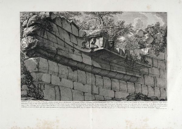 GIOVANNI BATTISTA PIRANESI : Le Antichit romane di Giambattista Piranesi Architetto Veneziano (Frontespizi Tomo secondo, Tomo terzo e Tomo quarto).  - Asta Arte Antica, Moderna e Contemporanea [Parte I] - Associazione Nazionale - Case d'Asta italiane