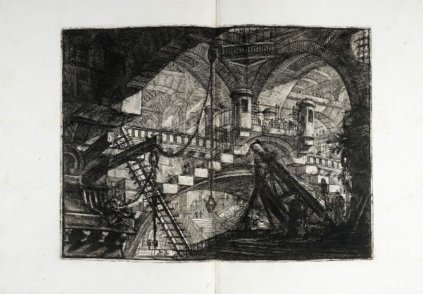 GIOVANNI BATTISTA PIRANESI : Carceri d'invenzione.  - Asta Arte Antica, Moderna e Contemporanea [Parte I] - Associazione Nazionale - Case d'Asta italiane