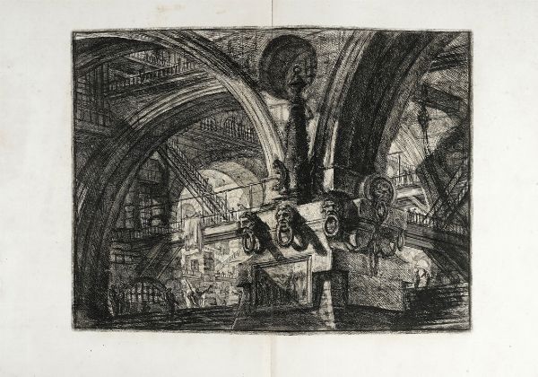 GIOVANNI BATTISTA PIRANESI : Carceri d'invenzione.  - Asta Arte Antica, Moderna e Contemporanea [Parte I] - Associazione Nazionale - Case d'Asta italiane