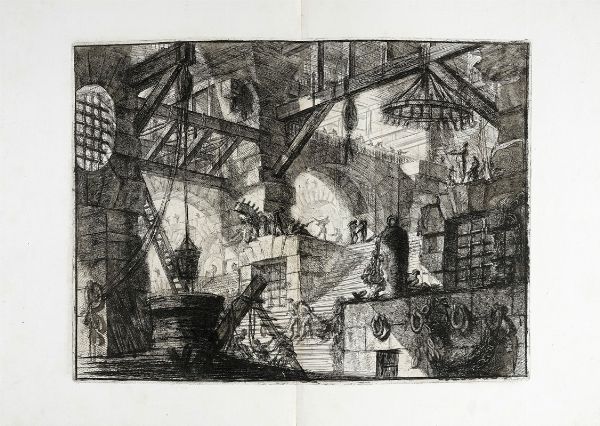 GIOVANNI BATTISTA PIRANESI : Carceri d'invenzione.  - Asta Arte Antica, Moderna e Contemporanea [Parte I] - Associazione Nazionale - Case d'Asta italiane
