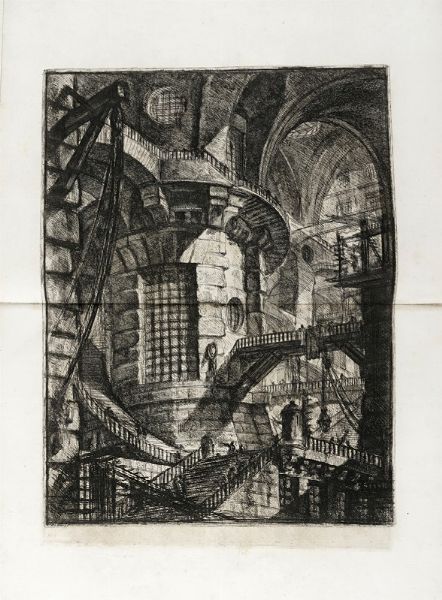 GIOVANNI BATTISTA PIRANESI : Carceri d'invenzione.  - Asta Arte Antica, Moderna e Contemporanea [Parte I] - Associazione Nazionale - Case d'Asta italiane
