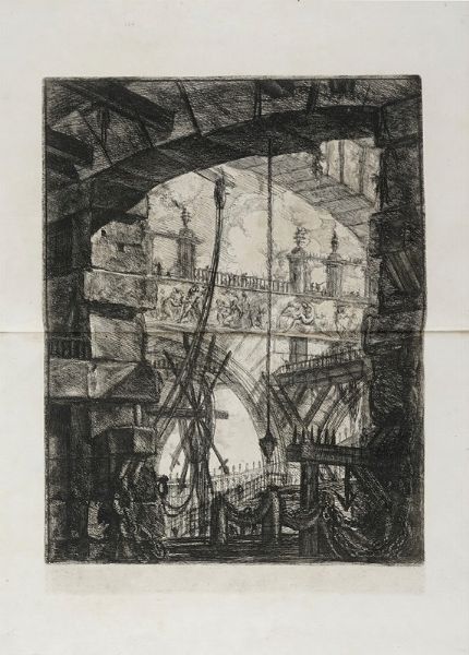 GIOVANNI BATTISTA PIRANESI : Carceri d'invenzione.  - Asta Arte Antica, Moderna e Contemporanea [Parte I] - Associazione Nazionale - Case d'Asta italiane