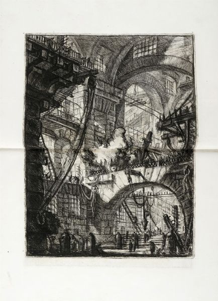 GIOVANNI BATTISTA PIRANESI : Carceri d'invenzione.  - Asta Arte Antica, Moderna e Contemporanea [Parte I] - Associazione Nazionale - Case d'Asta italiane