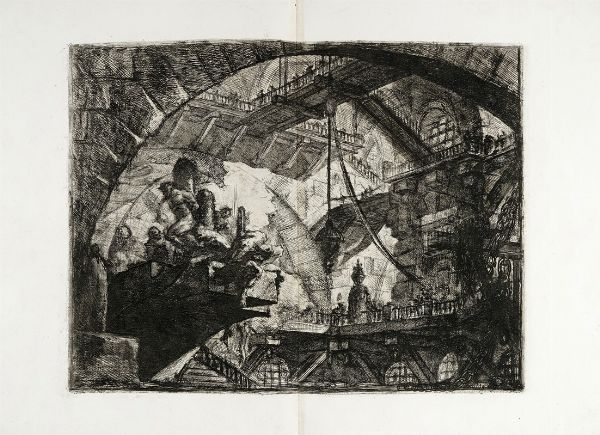 GIOVANNI BATTISTA PIRANESI : Carceri d'invenzione.  - Asta Arte Antica, Moderna e Contemporanea [Parte I] - Associazione Nazionale - Case d'Asta italiane
