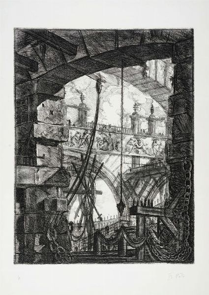 GIOVANNI BATTISTA PIRANESI : La piazza grande.  - Asta Arte Antica, Moderna e Contemporanea [Parte I] - Associazione Nazionale - Case d'Asta italiane