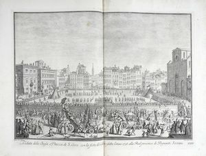 Giuseppe Zocchi : SCELTA di XXIV Vedute delle principali Contrade, Piazze, Chiese, e Palazzi della Citt di Firenze DEDICATA ALLA SACRA REALE APOSTOLICA MAESTA' DI MARIA TERESA REGINA D'UNGHERIA E DI BOEMIA ARCIDUCHESSA D'AUSTRIA E GRANDUCHESSA DI TOSCANA.  - Asta Arte Antica, Moderna e Contemporanea [Parte I] - Associazione Nazionale - Case d'Asta italiane