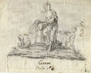Tre disegni con divinit mitologiche.  - Asta Arte Antica, Moderna e Contemporanea [Parte I] - Associazione Nazionale - Case d'Asta italiane