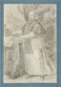 GIOVANNI DOMENICO PORTA - Ritratto di Papa Pio VI Braschi.