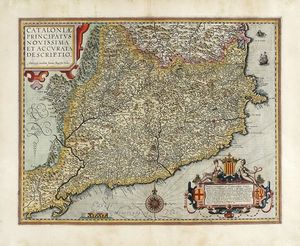 Abraham Ortelius - Cataloniae Principatus Novissima et Accurata Descriptio.